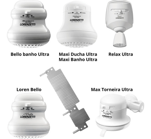 Resistência Para Lorenzetti Maxi Ducha Ultra 127v-5500w Cor Cinza Ms Eletro Eletrônica