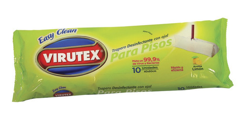 Trapero Desinfectante Desechable Virutex Con Ojal 10 Ud.