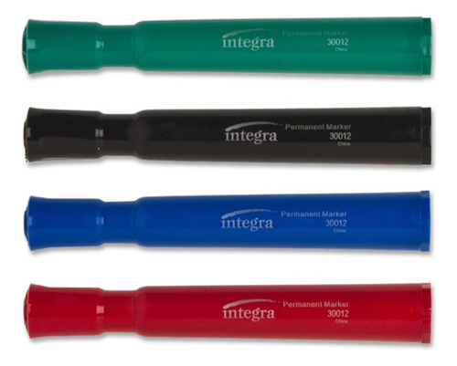 Paquete Marcador Plumon Integra 4 Piezas