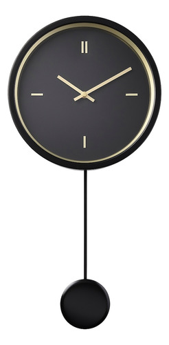 Reloj De Péndulo Negro 26 Cm