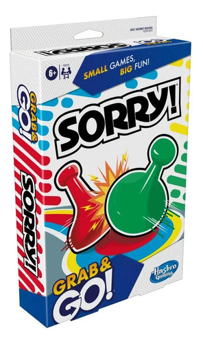 Juego De Mesa Hasbro Gaming Sorry! Grab And Go