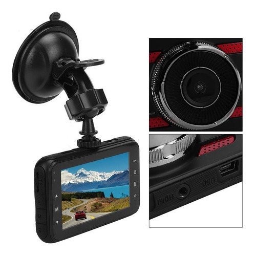 Imagen 2 de 9 de Dash Cam Coche Dvr 1080p Cámara Hd Tráfico Conducción Grabad