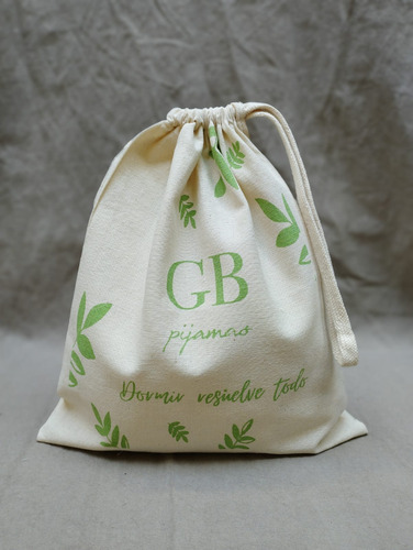 Bolsa De Lienzo Estampada Con Tu Logo 35x40 Estilo Totebag Natural Lisa