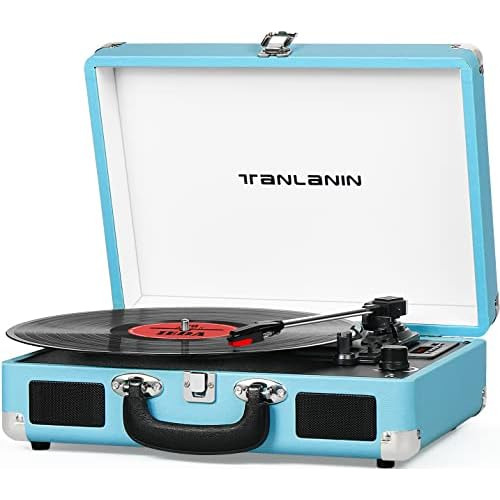 Vinyl Record Player With Built-in Speakers, Usb Recordi...