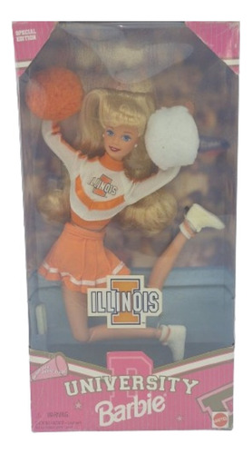 Barbie Cheerleader Illinois University Antiga 80 90