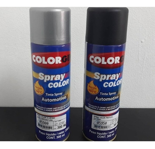 Spray Sherwin Williams Alta Temperatura Negro Y Aluminio