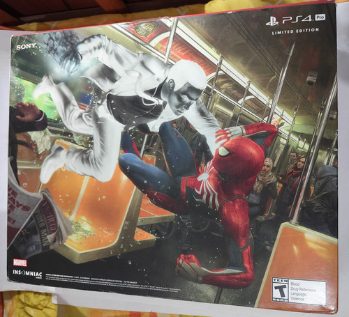 Sony Playstation 4 Pro 1tb Marvel's Spider-man Edition Ps4 Pro Vermelho (Usado)