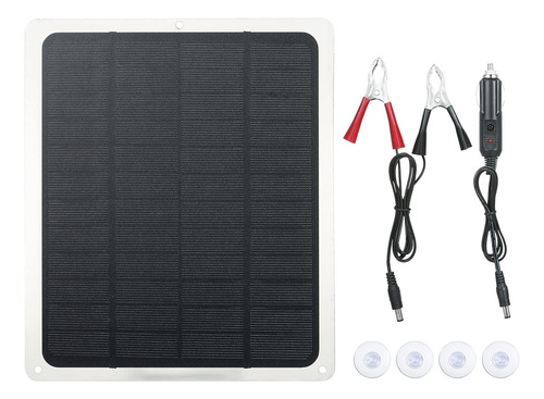 15w Dc 12v/5v Solar Panel Kit Set With Usb And Type-c Dual