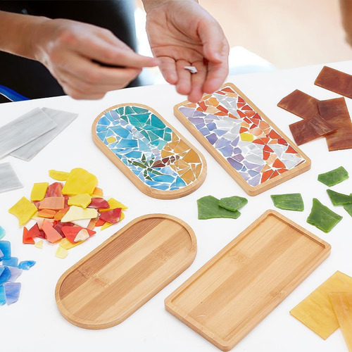 Juego De Posavasos Diy Mosaic Kit Con Diseño De Cocotero Y B