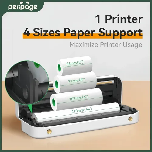 Impressora Função Única Monocromática Peripage Mini A4 Print