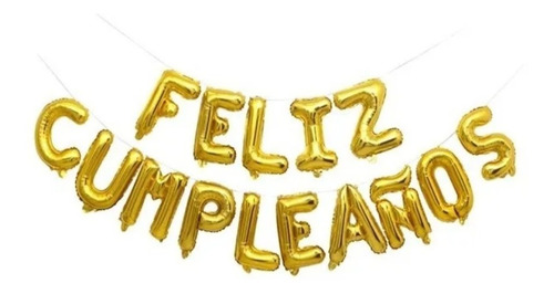 Globo Letras Feliz Cumpleaños