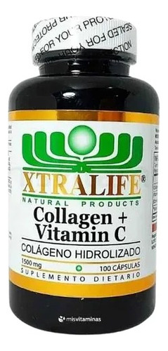 Collagen+vit C 1500mg X100 Caps - g a $620