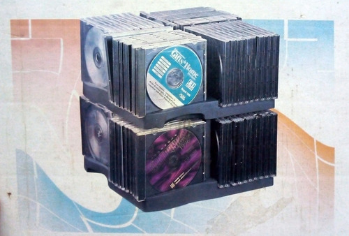 Organizador De Cd Dvd Rotativo 80 Cds/dvd/blu-ray