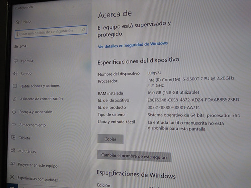 Hp Prodesk 600 G5 Mini 16 Ram 500 Dd Intel Core I5 (Usado)