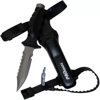 Promate Barracuda Sharp Tip Cuchillo De Buceo De Titanio