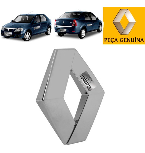 Emblema Renault Grade Dianteira Logan 2008 A 2014 528903073r