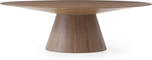 Mesa Comedor Modelo Cono Enchape Madera Rosewo Para 8 Sillas