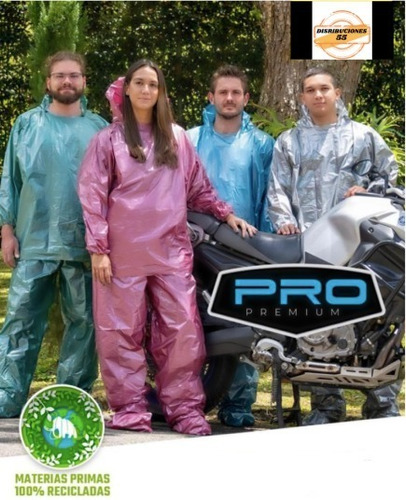 Impermeable Moto Bicicleta Plástico Portable Pro X2