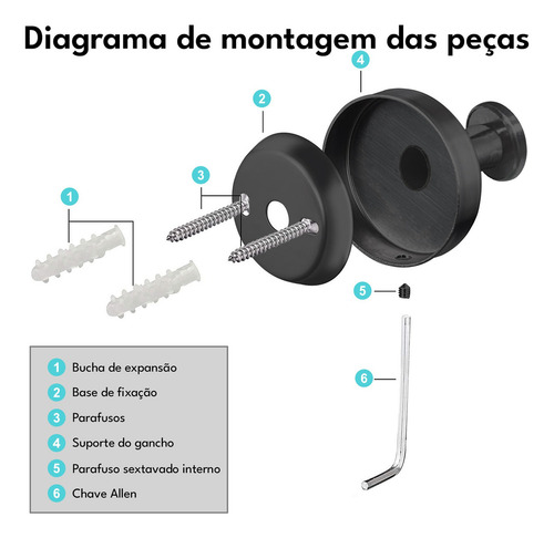 Kit Com 2 Ganchos De Parede Preto Em Aço Inoxidável Fosco Suporte Para Toalhas De Rosto, Cabide Toalhas De Banho, Cabideiro De Parede Para Roupas, Acessórios E Panos Em Quarto Banheiro Cozinha