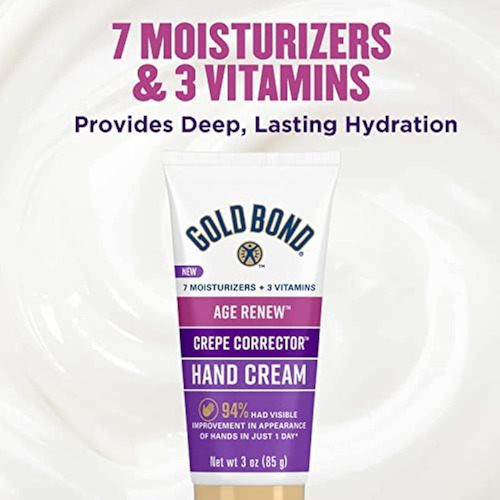 Crema Correctora De Manos Gold Bond Age Renew Crepe,