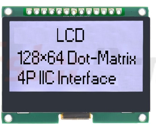 54 Display 128x64 12864 Verde Azul Preto Cinza Spi Iic I2c