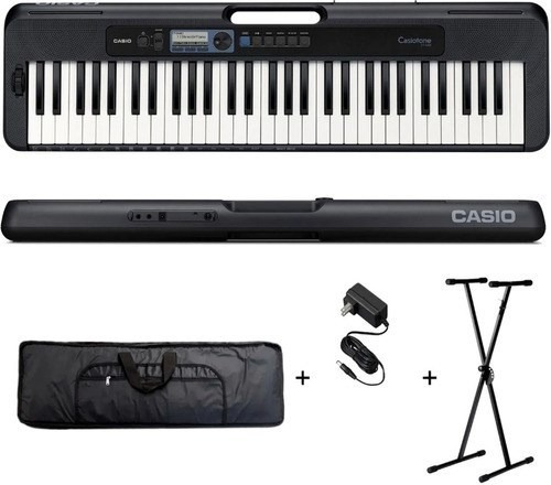 Combo Teclado Casio Casiotone + Funda + Soporte + Fuente