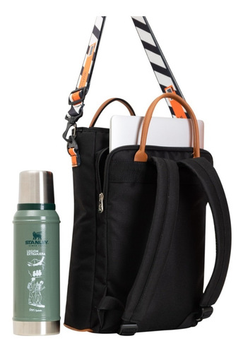 Imagen 2 de 7 de Mochila Matera Rambo Salta Porta Notebook Pop Negro