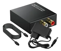 Comprar Conversor De Audio Digital Fibra Para Rca Analógico + Cabo Optico