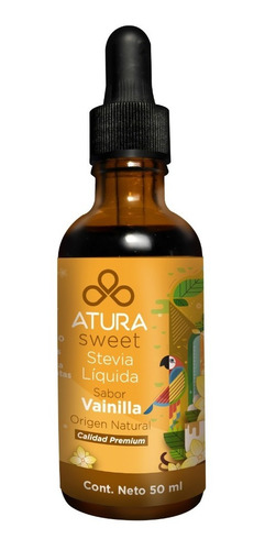 Stevia Líquida Natural Vainilla Premium 50ml Atura Sweet