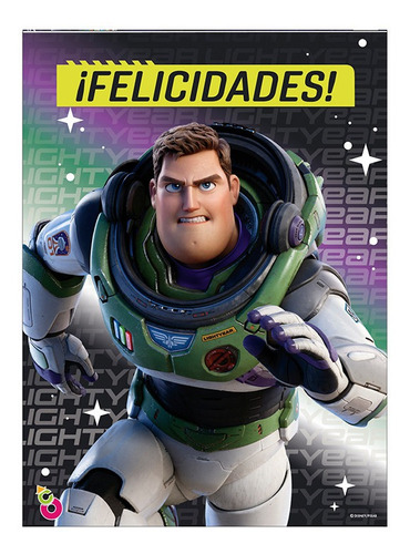 Cotillón Afiche Buzz Lightyear 40 X 45 Cm Oficial