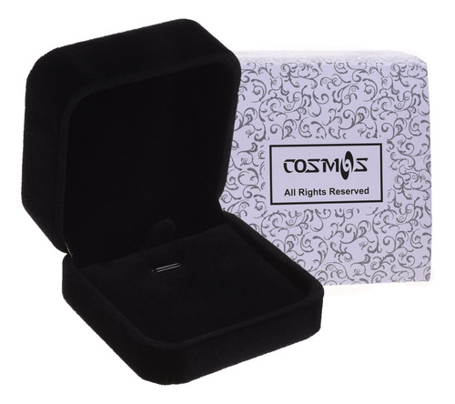 Cosmo Caja Joya Collar Colgante Terciopelo Negro