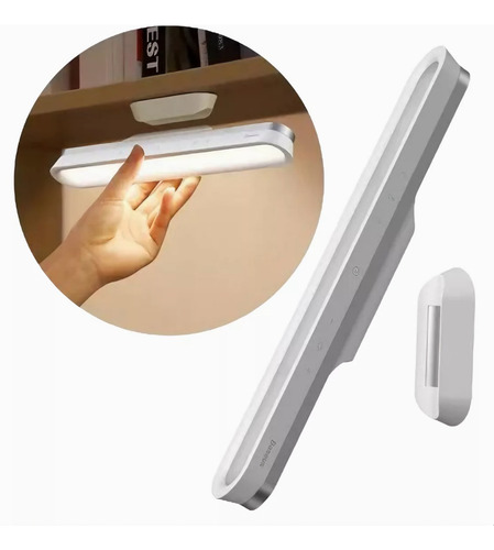 Luz Led Imán Luz Cálida Y Fría Adhesiva Recargable Regulable Blanco