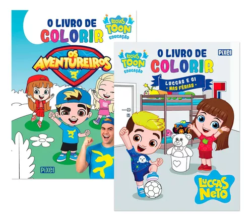 Kit Colorir Com Giz Luccas Neto - Hobbies e coleções - Aribiri, Vila Velha  1074944348