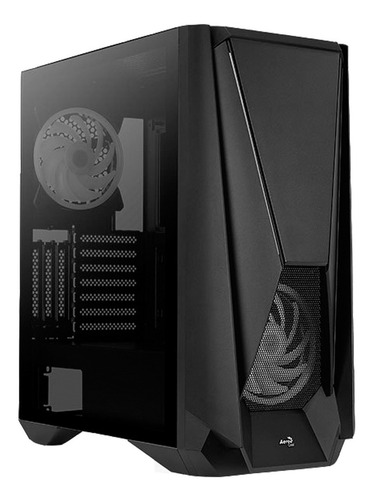 Imagen 2 de 9 de Gabinete Gamer Aerocool Visor Argb Media Torre Cristal Temp.