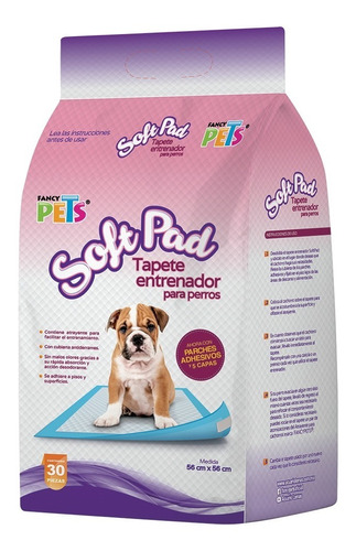 Tapete Entrenador 30pzs Para Baño Softpad Cachorro Fancypets