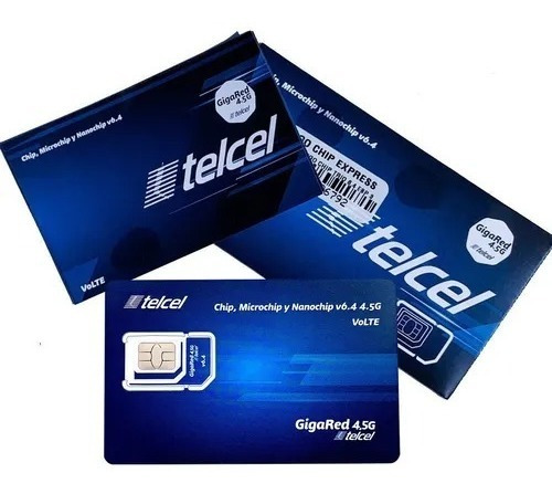  2  Chips Amigo Telcel 4.5g Lada 55 