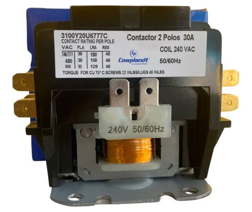 Contactor 2 Polos 240v 30a