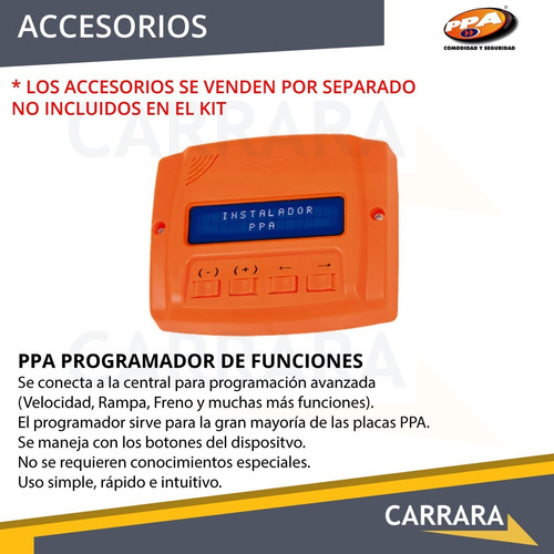 Imagen 7 de 9 de Kit Motor Portón Corredizo Eurus Ppa Jetflex Rápido Control