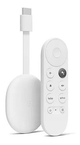 Chromecast 4ta Generación Google Tv Hd Blanco Control Remoto