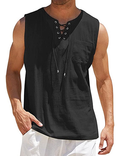 Camiseta Pastoral Vest Frenulum V Para Hombre