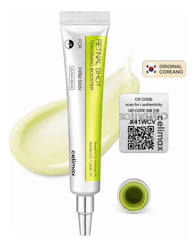 Creme Facial Retinal Shot 0.1% Korean Anti Idade Rugas Verde