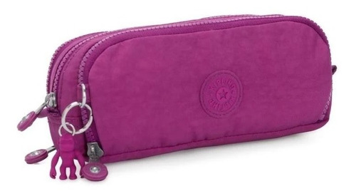 Estojo Original Triplo Gitroy Kipling Rosa Bright Pink