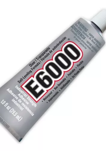 Pegamento E6000 Plus 56,1 ml, transparente, sin olores flexible