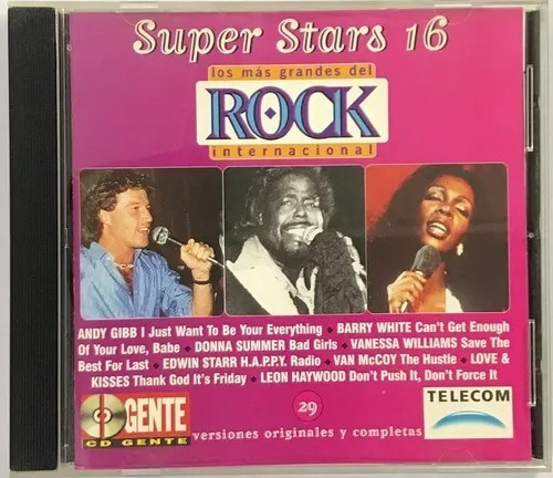 Cole Gente Los Mas Grandes Del Rock Super Stars 16 Cd N° 29