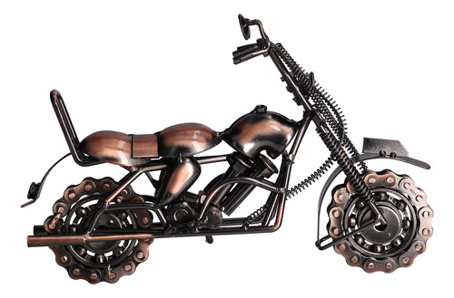 Modelo De Motocicleta Retro Toys, Tamaño Grande, Bronce, Clá