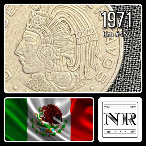 Mexico - 50 Centavos - Año 1971 - Km #452 - Cuauhtémoc 