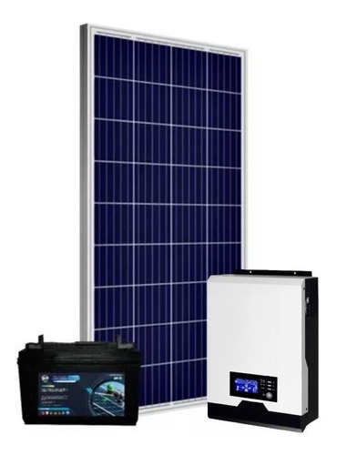 Kit Solar 700 Watts/dia Panel 12v Inversor Cargador 1kw B1