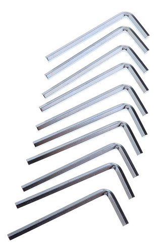 5 X 10 Piezas Allen Llave Hexagonal De