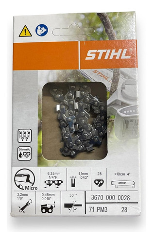 Cadena Stihl Mini Motosierra P/gta 26 1/4