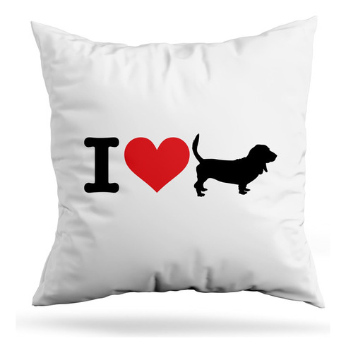 Cojin Deco I Love My Basset Hound (d0980 Boleto.store)